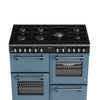 Stoves DX RCA RICH 100DF 100cm Richmond DX Dual Fuel Range Cooker - Twilight Blue Thumbnail