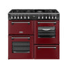 Stoves DX RCA RICH 100DF 100cm Richmond DX Dual Fuel Range Cooker - Garnet Red Thumbnail