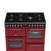 Stoves DX RCA RICH 100DF 100cm Richmond DX Dual Fuel Range Cooker - Garnet Red Thumbnail