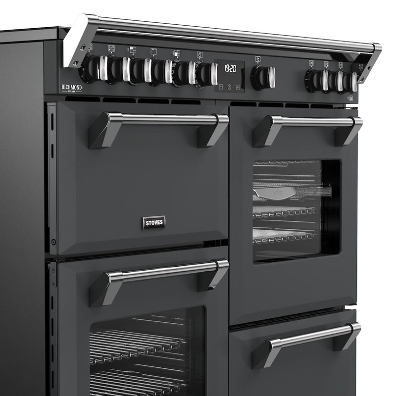 Stoves DX RCA RICH 100Ei RTY 100cm Richmond DX Electric Induction Rotary Range Cooker - Anthracite Grey