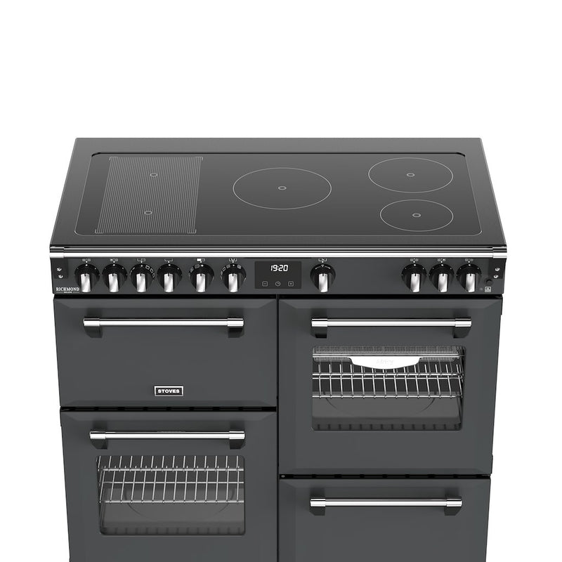 Stoves DX RCA RICH 100Ei RTY 100cm Richmond DX Electric Induction Rotary Range Cooker - Anthracite Grey