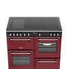 Stoves DX RCA RICH 100Ei RTY 100cm Richmond DX Electric Induction Rotary Range Cooker - Garnet Red Thumbnail