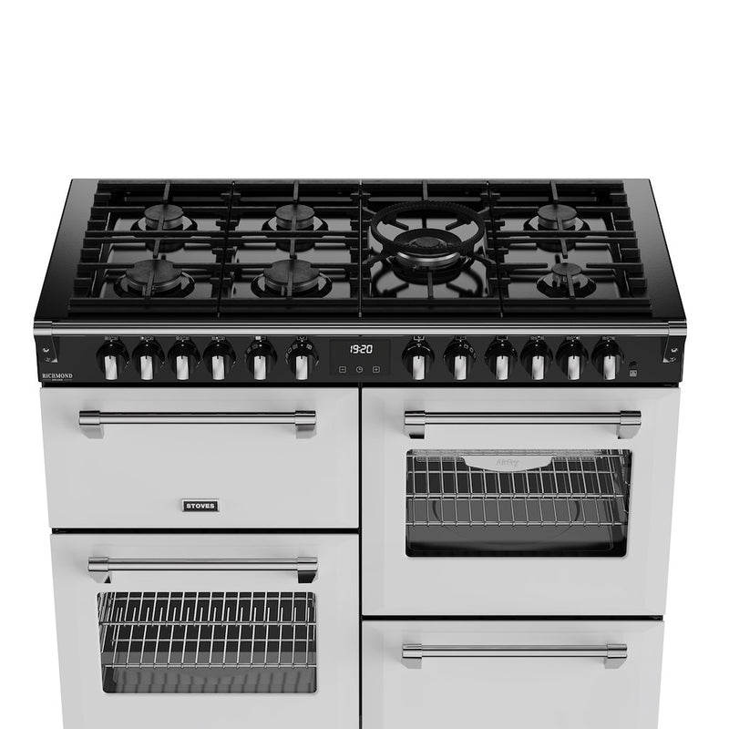 Stoves DX RCA RICH 110DF 110cm Richmond DX Dual Fuel Range Cooker - Ice White