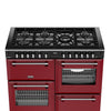 Stoves DX RCA RICH 110DF 110cm Richmond DX Dual Fuel Range Cooker - Garnet Red Thumbnail