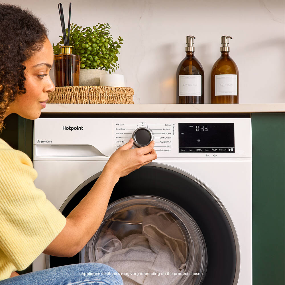 Wash a full laundry load in just 45 minutes.