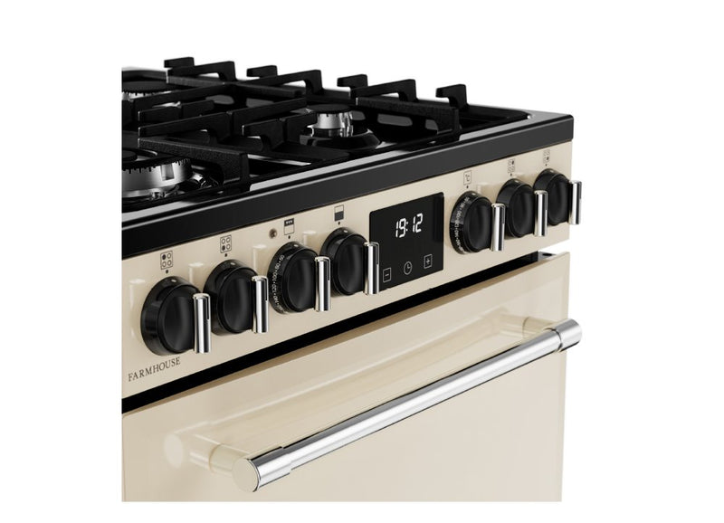 Belling MRA FARMHOUSE 60DF 60cm Dual Fuel Cooker - Cream