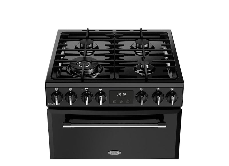 Belling MRA FARMHOUSE 60DF 60cm Dual Fuel Cooker - Black