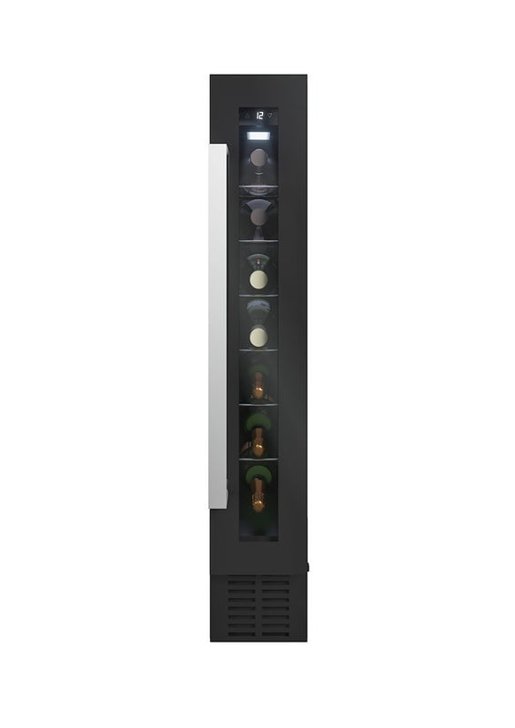 Candy CCVB 15 UK/1 15cm Integrated 7 Bottle Wine Cooler - Black - G Rated (Discontinued)