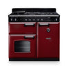 Rangemaster CL100DFPBOR/CM1 Classic 100 Dual Fuel Range Cooker - Bordeaux - A Rated Thumbnail