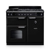 Rangemaster CL100DFPGBL/CM1 Classic 100 Dual Fuel Range Cooker - Gloss Black - A Rated Thumbnail