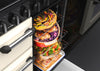 Rangemaster CL90DFPGBL/CM1 Classic 90 Dual Fuel Range Cooker - Gloss Black - A Rated Thumbnail