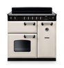 Rangemaster CL90EIPPCR/CM1 Classic 90 Induction Range Cooker - Pale Cream - A Rated Thumbnail