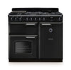 Rangemaster CLDL100DFPCBL/CM1 Classic Deluxe 100 Dual Fuel Range Cooker - Charcoal Black - A Rated Thumbnail