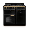 Rangemaster CLDL100DFPGBL/AB1 Classic Deluxe 100 Dual Fuel Range Cooker - Gloss Black - A Rated Thumbnail