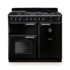 Rangemaster CLDL100DFPGBL/CM1 Classic Deluxe 100 Dual Fuel Range Cooker - Gloss Black - A Rated Thumbnail