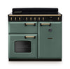 Rangemaster CLDL100EIPMGR/AB1 Classic Deluxe 100 Induction Range Cooker - Mineral Green - A Rated Thumbnail