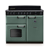 Rangemaster CLDL100EIPMGR/CM1 Classic Deluxe 100 Induction Range Cooker - Mineral Green - A Rated Thumbnail