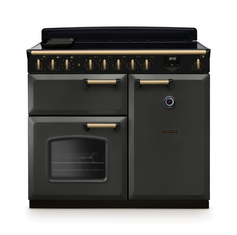 Rangemaster CLDL100EIPSLT/AB1 Classic Deluxe 100 Induction Range Cooker - Slate - A Rated