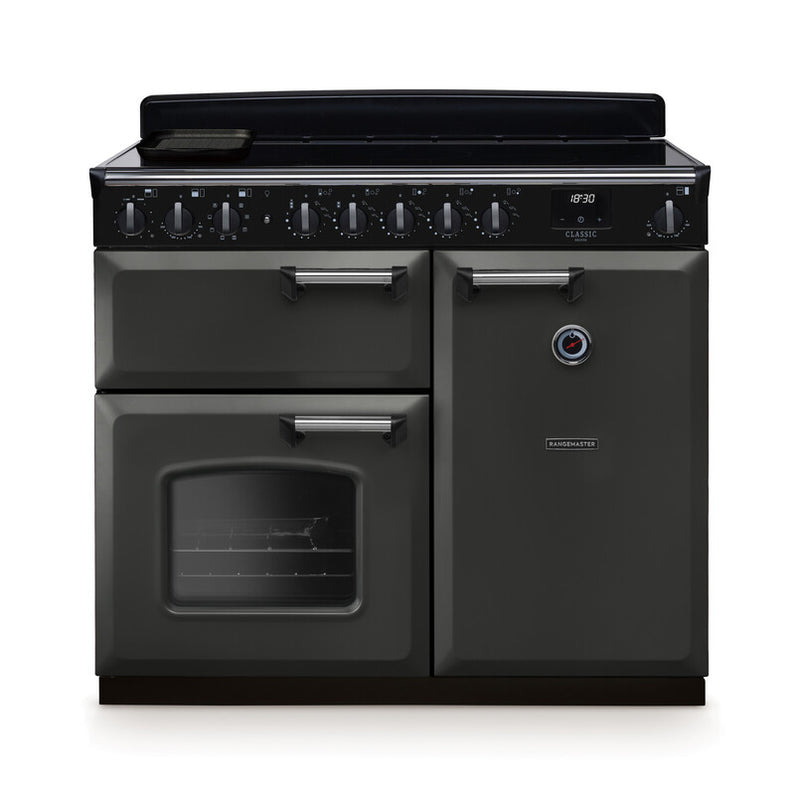 Rangemaster CLDL100EIPSLT/CM1 Classic Deluxe 100 Induction Range Cooker - Slate - A Rated