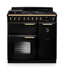Rangemaster CLDL90DFPGBL/AB1 Classic Deluxe 90 Dual Fuel Range Cooker - Gloss Black - A Rated Thumbnail
