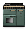 Rangemaster CLDL90DFPMGR/AB1 Classic Deluxe 90 Dual Fuel Range Cooker - Mineral Green - A Rated Thumbnail