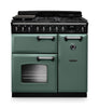 Rangemaster CLDL90DFPMGR/CM1 Classic Deluxe 90 Dual Fuel Range Cooker - Mineral Green - A Rated Thumbnail