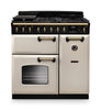 Rangemaster CLDL90DFPPCR/AB1 Classic Deluxe 90 Dual Fuel Range Cooker - Pale Cream - A Rated Thumbnail