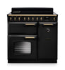 Rangemaster CLDL90EIPGBL/AB1 Classic Deluxe 90 Induction Range Cooker - Gloss Black - A Rated Thumbnail