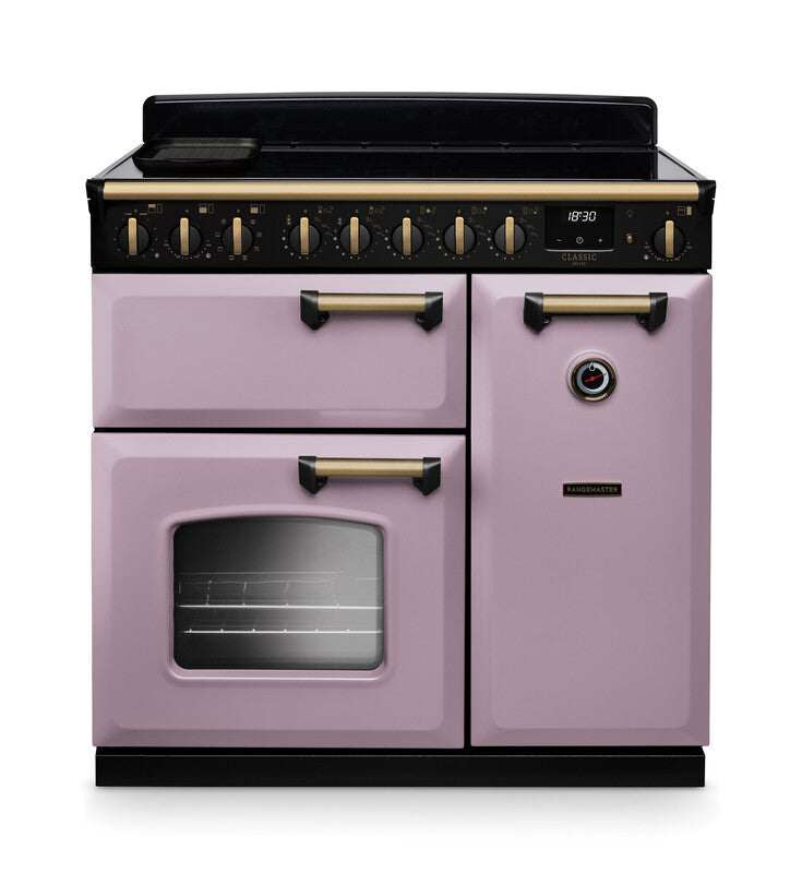 Rangemaster CLDL90EIPHTH/AB1 Classic Deluxe 90 Induction Range Cooker - Heather - A Rated