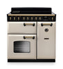 Rangemaster CLDL90EIPPCR/AB1 Classic Deluxe 90 Induction Range Cooker - Pale Cream - A Rated Thumbnail