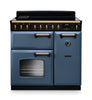Rangemaster CLDL90EIPSTB/AB1 Classic Deluxe 90 Induction Range Cooker - Stone Blue - A Rated Thumbnail