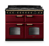 Rangemaster CLDLB110DFPBOR/AB1 Classic Deluxe 110 Dual Fuel Range Cooker - Bordeaux - A Rated Thumbnail