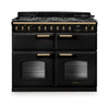 Rangemaster CLDLB110DFPCBL/AB1 Classic Deluxe 110 Dual Fuel Range Cooker - Charcoal Black - A Rated Thumbnail