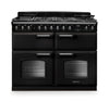 Rangemaster CLDLB110DFPCBL/CM1 Classic Deluxe 110 Dual Fuel Range Cooker - Charcoal Black - A Rated Thumbnail