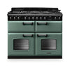 Rangemaster CLDLB110DFPMGR/CM1 Classic Deluxe 110 Dual Fuel Range Cooker - Mineral Green - A Rated Thumbnail
