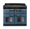 Rangemaster CLDLB110DFPSTB/CM1 Classic Deluxe 110 Dual Fuel Range Cooker - Stone Blue - A Rated Thumbnail