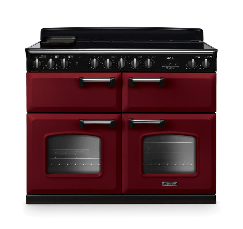 Rangemaster CLDLB110EIPBOR/CM1 Classic Deluxe 110 Induction Range Cooker - Bordeaux - A Rated