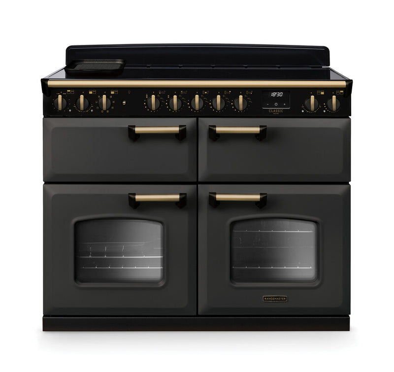 Rangemaster CLDLB110EIPSLT/AB1 Classic Deluxe 110 Induction Range Cooker - Slate - A Rated