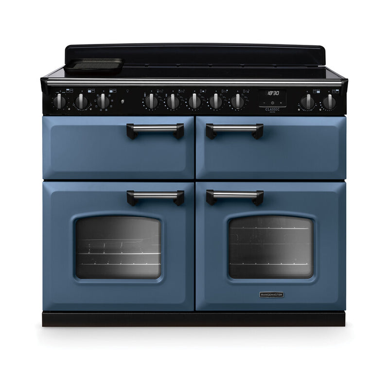 Rangemaster CLDLB110EIPSTB/CM1 Classic Deluxe 110 Induction Range Cooker - Stone Blue - A Rated