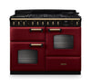 Rangemaster CLDLO110DFPBOR/AB1 Classic Deluxe 110 Dual Fuel Range Cooker - Bordeaux - A Rated Thumbnail