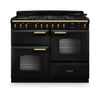 Rangemaster CLDLO110DFPCBL/AB1 Classic Deluxe 110 Dual Fuel Range Cooker - Charcoal Black - A Rated Thumbnail