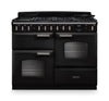 Rangemaster CLDLO110DFPCBL/CM1 Classic Deluxe 110 Dual Fuel Range Cooker - Charcoal Black - A Rated Thumbnail