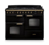 Rangemaster CLDLO110DFPGBL/AB1 Classic Deluxe 110 Dual Fuel Range Cooker - Gloss Black - A Rated Thumbnail