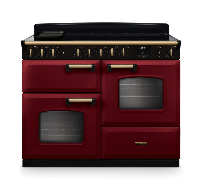 Rangemaster CLDLO110EIPBOR/AB1 Classic Deluxe 110 Induction Range Cooker - Bordeaux - A Rated