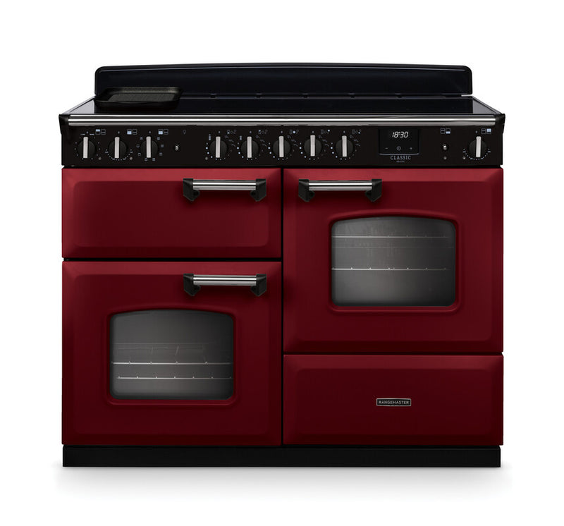 Rangemaster CLDLO110EIPBOR/CM1 Classic Deluxe 110 Induction Range Cooker - Bordeaux - A Rated