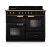 Rangemaster CLDLO110EIPCBL/AB1 Classic Deluxe 110 Induction Range Cooker - Charcoal Black - A Rated Thumbnail