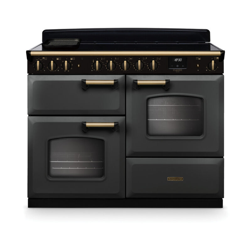 Rangemaster CLDLO110EIPSLT/AB1 Classic Deluxe 110 Induction Range Cooker - Slate - A Rated