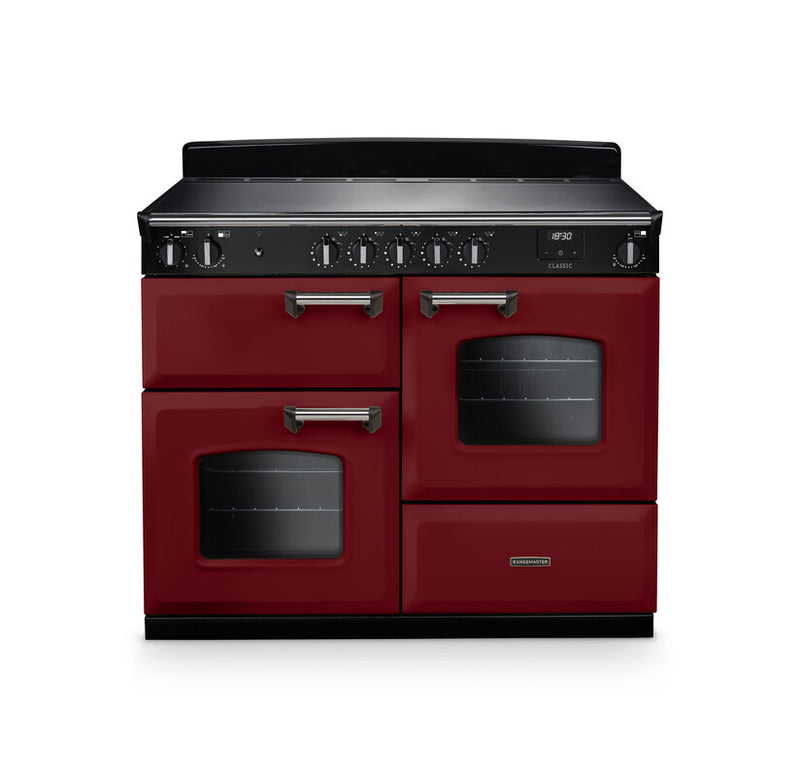 Rangemaster CLO110EIPBOR/CM1 Classic 110 Induction Range Cooker - Bordeaux - A Rated