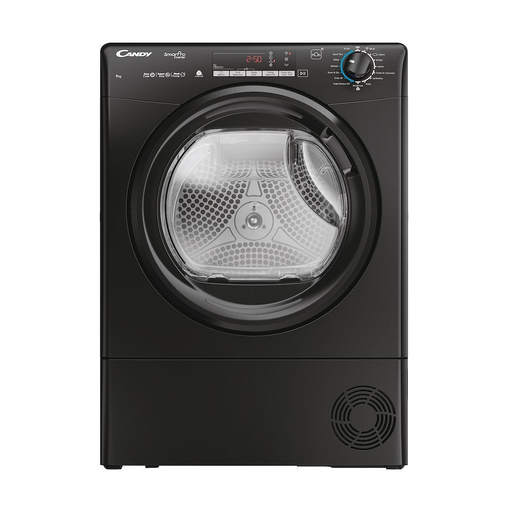 Candy CROEH9A3TBEB80/N Smart Pro 9kg Inverter Heat Pump Tumble Dryer ...