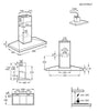 AEG DKB6971HM 90cm Chimney Cooker Hood - Stainless Steel Thumbnail